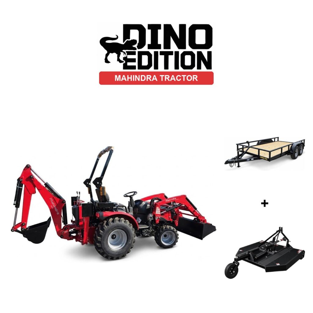 Mahindra 2126H TLB + Cutter + Trailer package