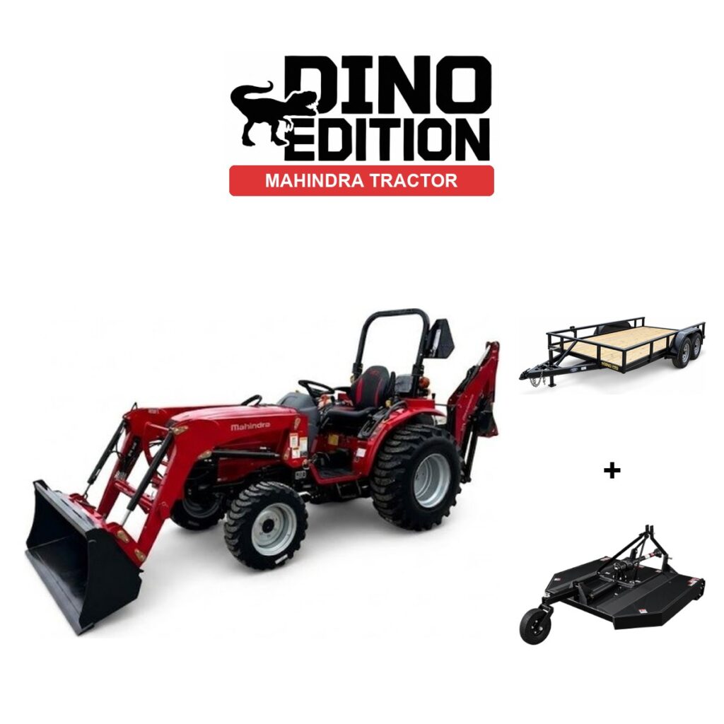 Mahindra 1626H TLB + Cutter + Trailer package