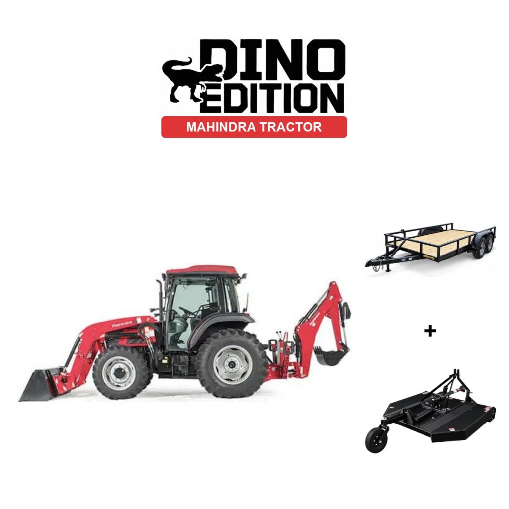 Mahindra 6065 TLBC + Cutter + Trailer package