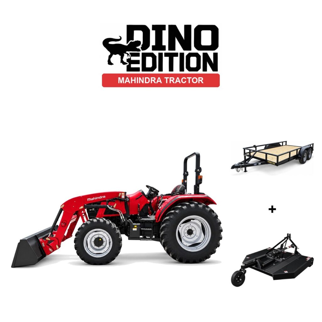 Mahindra 6075 TL + Cutter + Trailer package