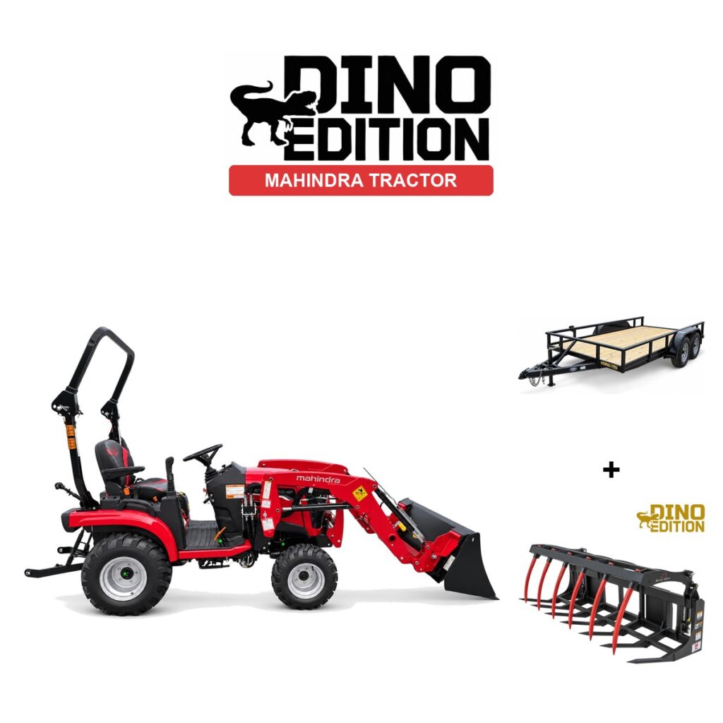 Mahindra 1120H TL + Grapple + Trailer package
