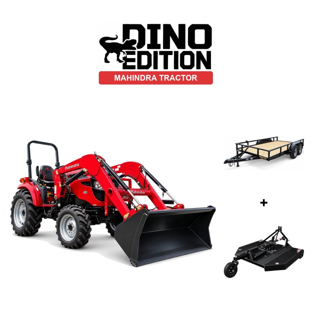 Mahindra 1640S TL + Cutter + Trailer package