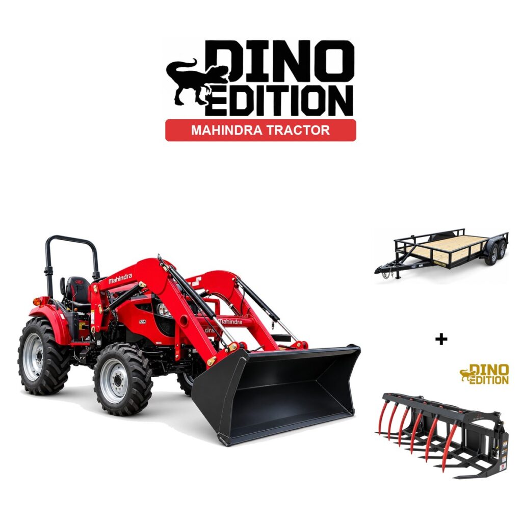 Mahindra 1640S TL + Grapple + Trailer package