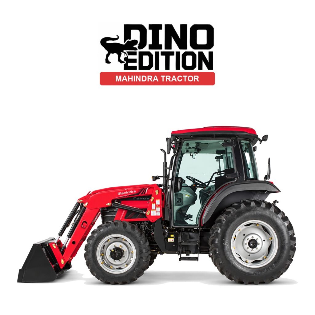 Mahindra 6075 cab tractor with loader, Dino Edition