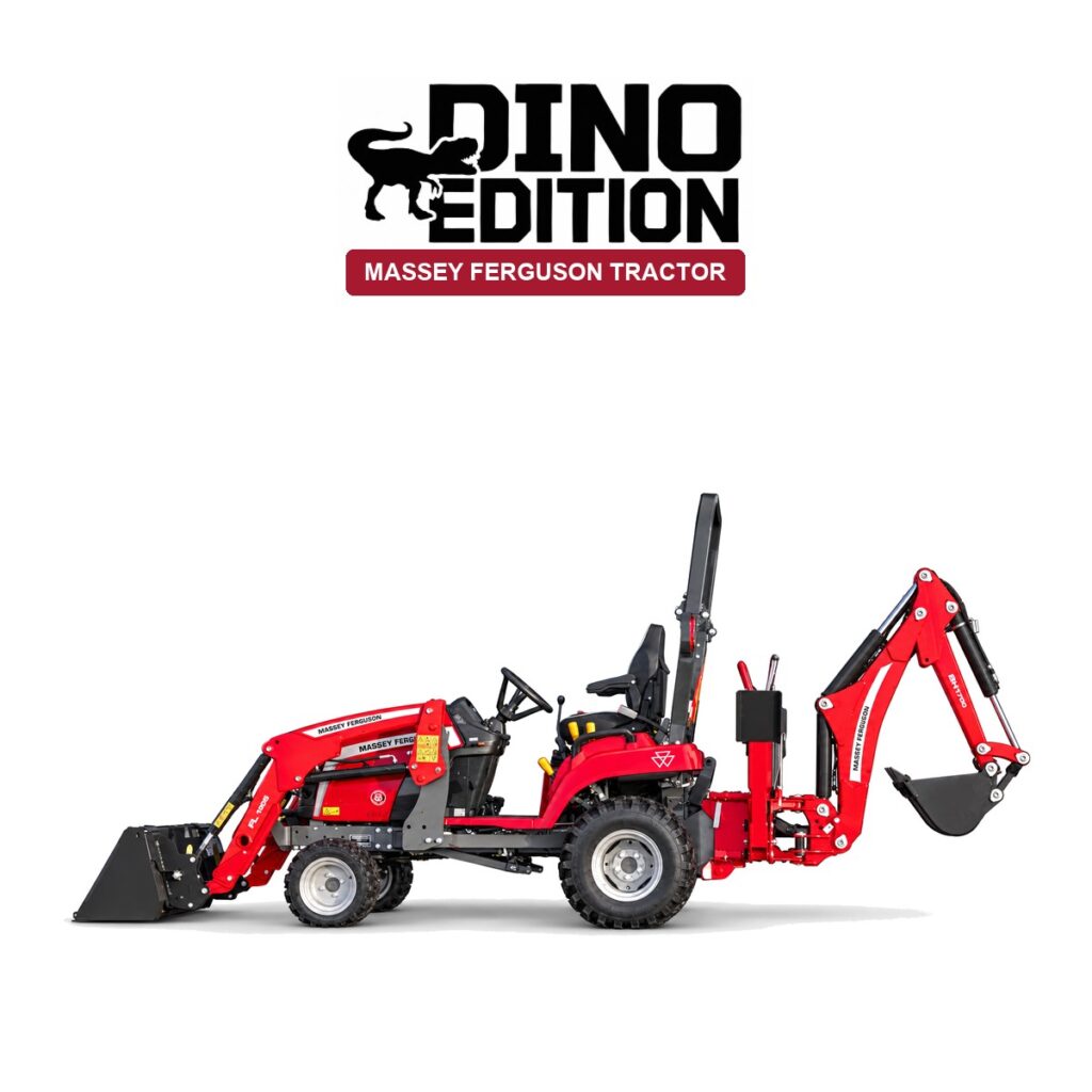 Massey Ferguson 1GC tractor with loader and backhoe, Dino Edition