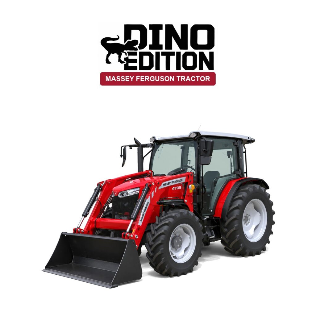 Massey Ferguson 4700 cab tractor with loader, Dino Edition