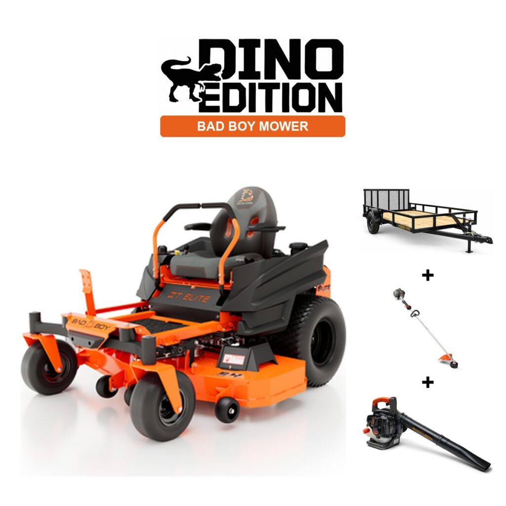 Bad Boy ZT Elite + Trimmer + Blower + Trailer package