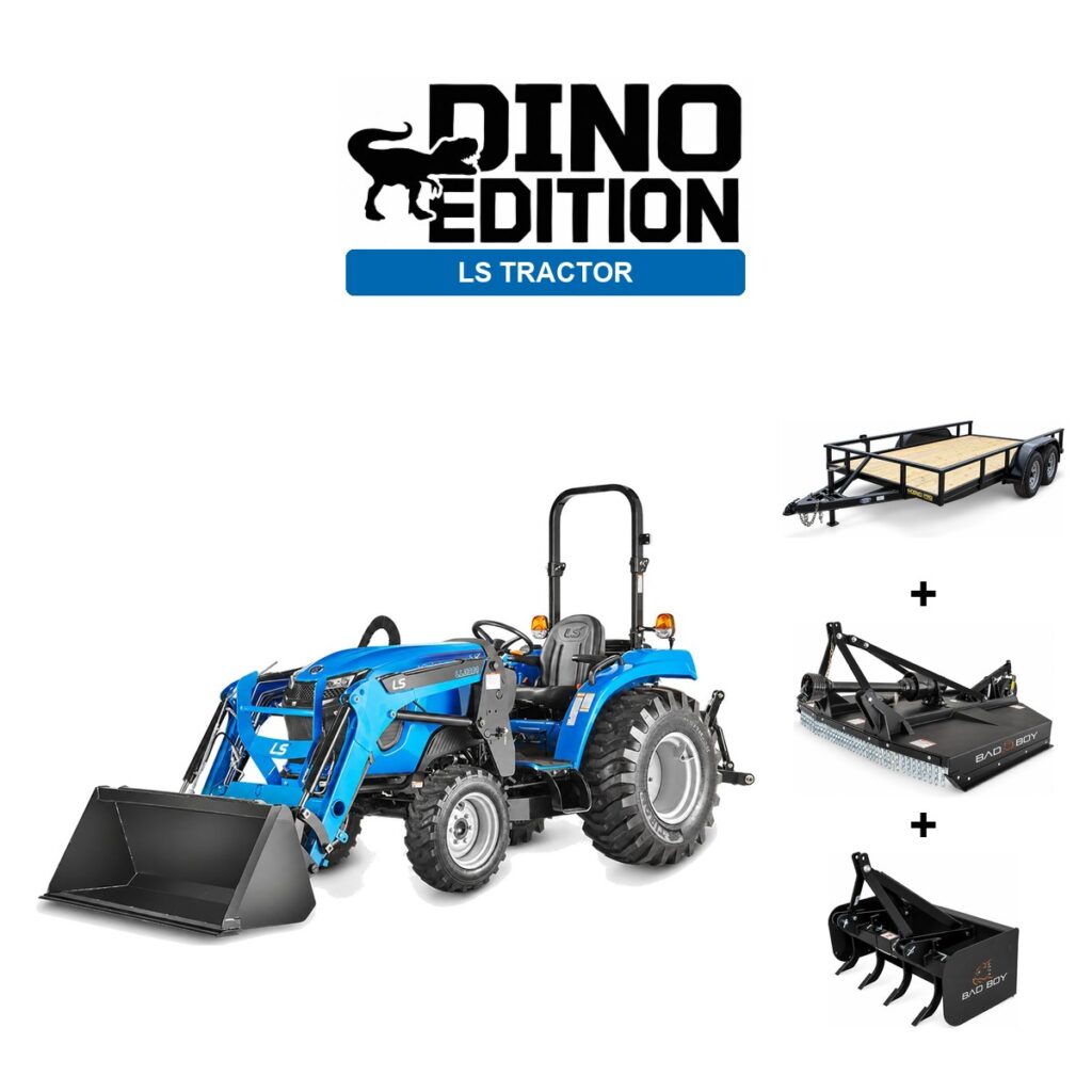 LS MT226HE TL + Cutter + Box Blade + Trailer package