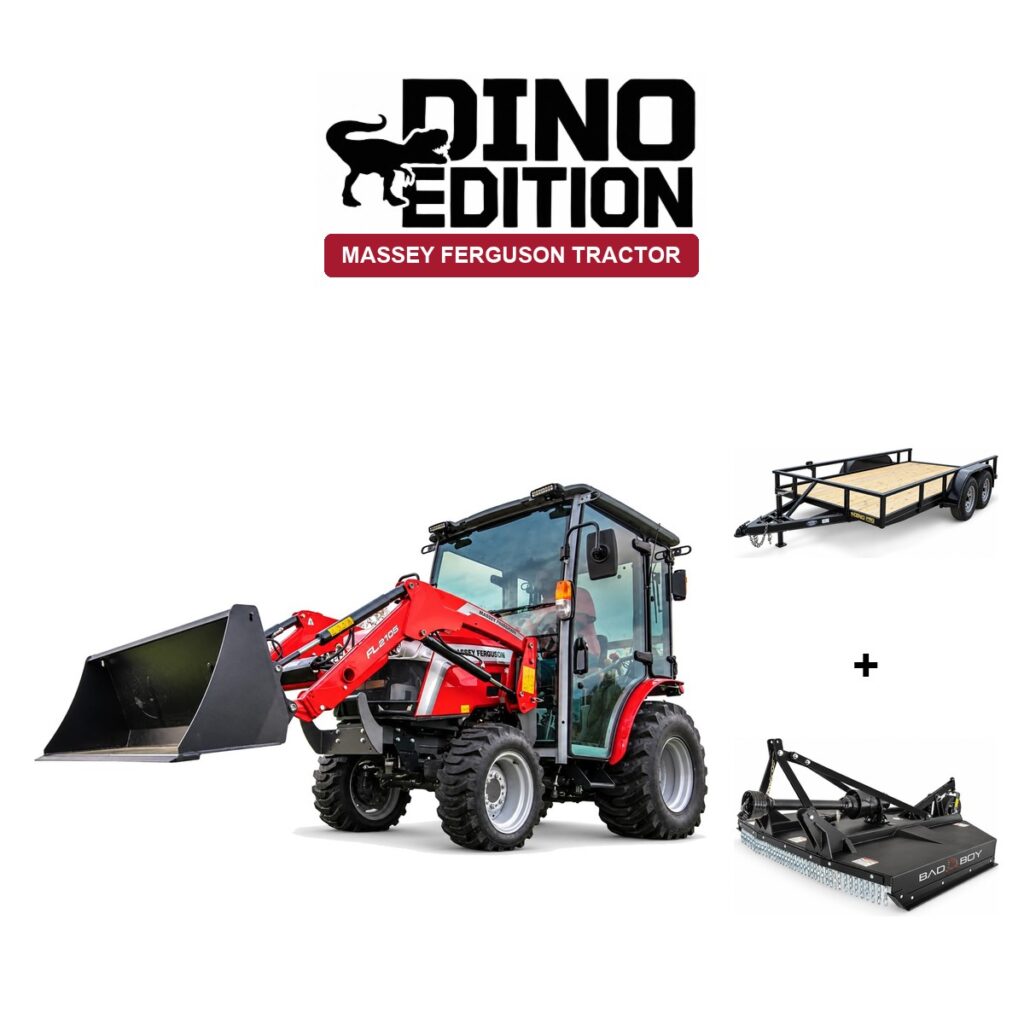 Massey Ferguson 1M.40 HST TLC + Cutter + Trailer package
