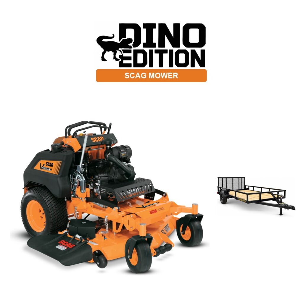 Scag V-Ride II + Trailer package