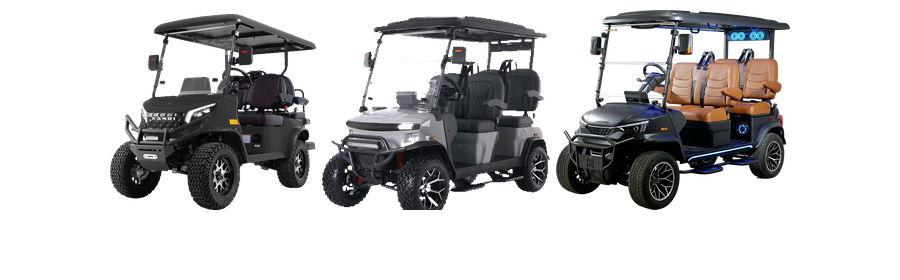 Kandi, Denago and DACH golf carts