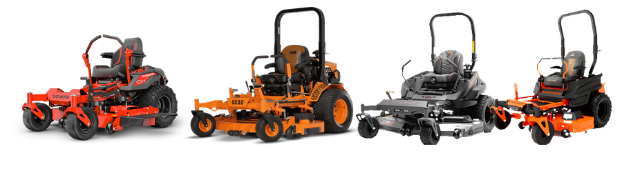 Gravely, Scag, Spartan and Bad Boy zero turn mowers